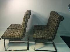 Karl Springer SUITE OF FOUR CHROMED BRONZE DINING CHAIRS ATTRIBUTED TO KARL SPRINGER - 679822