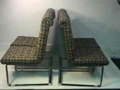 Karl Springer SUITE OF FOUR CHROMED BRONZE DINING CHAIRS ATTRIBUTED TO KARL SPRINGER - 679825