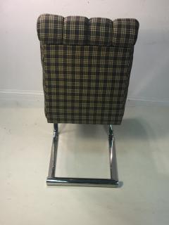 Karl Springer SUITE OF FOUR CHROMED BRONZE DINING CHAIRS ATTRIBUTED TO KARL SPRINGER - 679833