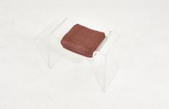 Karl Springer Sculptural Lucite Bench 1970 - 2229521