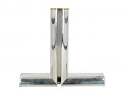 Karl Springer Set of 3 Wall Shelfs in Polished Aluminum Brass attb to Karl Springer - 3125149