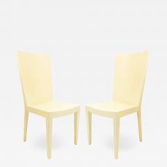 Karl Springer Set of 4 American Post War Geometric Side Chairs - 1444897