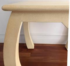 Karl Springer Shagreen Leather Table by Karl Springer Signed - 62920