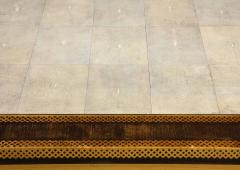 Karl Springer Shagreen and Gilt Stenciled Dining Table - 3094810