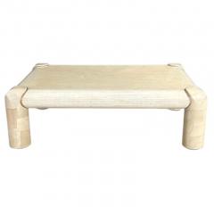 Karl Springer Tessellated Bone and Goatskin Coffee Table 1970 - 3959644