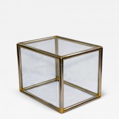 Karl Springer Vintage Chrome and Brass End Table in the Style of Karl Springer - 3002509