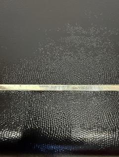 Karl Springer Vintage Karl Springer Reptile Embossed Leather Game Table - 4506769