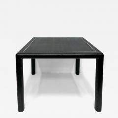 Karl Springer Vintage Karl Springer Reptile Embossed Leather Game Table - 4508241