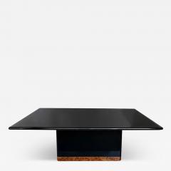 Karl Springer Vintage Springer Style Granite Dining Table with Bronze Banded Base - 3527578