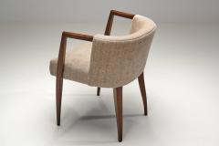 Karl Witzmann Chair with Geometric Armrests in the manner of Karl Witzmann Austria 1920s - 4580510