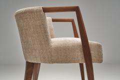 Karl Witzmann Chair with Geometric Armrests in the manner of Karl Witzmann Austria 1920s - 4580513