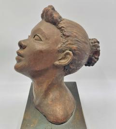 Katherine Kadell Clay Bust Sculpture Female Portrait Los Angeles Modern Art - 4727244