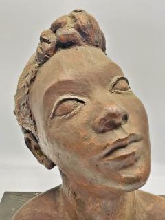 Katherine Kadell Clay Bust Sculpture Female Portrait Los Angeles Modern Art - 4727250