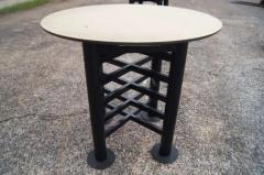 Katherine McCoy 8 ft Marble Ebonized Wood Table by Michael Katherine McCoy Cranbrook - 3870707