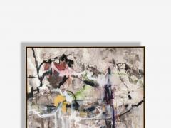 Kathi Robinson Contemporary Acrylic Oil Large Abstract Painting USA 21st c - 4094509