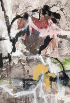 Kathi Robinson Contemporary Acrylic Oil Large Abstract Painting USA 21st c - 4094511