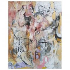 Kathi Robinson Frank Large Framed Abstract Oil Painting Man Finish House by Kathi Robinson Frank - 769142