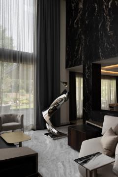 Katz Studio Cubus Spiralis Mirror Polished Stainless Steel Sculpture by Katz Studio - 4747354