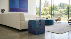 Katz Studio Erosia Side Table Cube by Katz Studio Contemporary Sculptural Side Table - 4742559