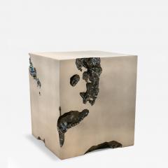 Katz Studio Erosia Side Table Cube by Katz Studio Contemporary Sculptural Side Table - 4745371