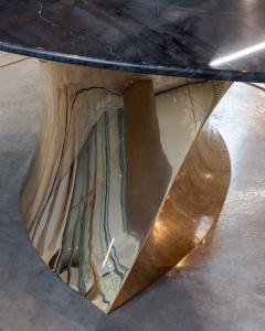 Katz Studio Geometra Sculptural Dining Table in Bronze or Stainless Steel with Custom Top - 4748015