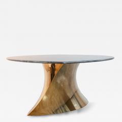 Katz Studio Geometra Sculptural Dining Table in Bronze or Stainless Steel with Custom Top - 4748104