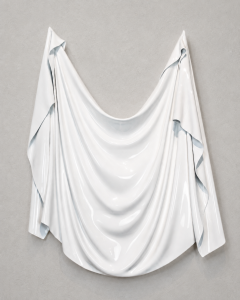 Katz Studio Levitaz Wall Panel Draped Form Abstract Resin Wall Sculpture By Katz Studio - 4747318