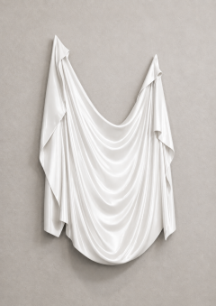 Katz Studio Levitaz Wall Panel Draped Form Abstract Resin Wall Sculpture By Katz Studio - 4747319