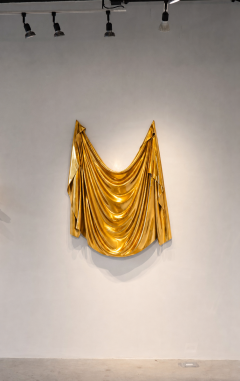 Katz Studio Levitaz Wall Panel Draped Form Abstract Resin Wall Sculpture By Katz Studio - 4747321