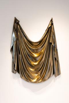 Katz Studio Levitaz Wall Panel Draped Form Abstract Resin Wall Sculpture By Katz Studio - 4747324