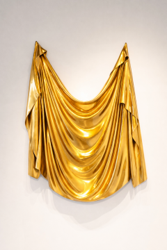 Katz Studio Levitaz Wall Panel Draped Form Abstract Resin Wall Sculpture By Katz Studio - 4747325