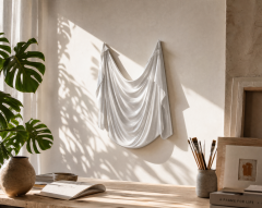 Katz Studio Levitaz Wall Panel Draped Form Abstract Resin Wall Sculpture By Katz Studio - 4747328