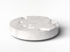 Katz Studio Round Marble Coffee Table Erosia Collection - 2615766