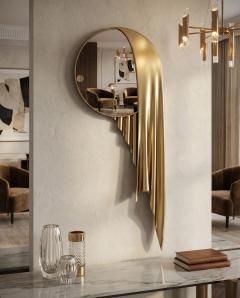 Katz Studio Sillentium Mirror by Katz Studio Contemporary Sculptural Mirror - 4742838