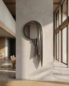 Katz Studio Sillentium Mirror by Katz Studio Contemporary Sculptural Mirror - 4742839