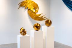 Katz Studio Sphera Contemporary Set of Three Sculptural Spheres by Katz Studio - 4747379