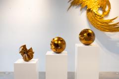 Katz Studio Sphera Contemporary Set of Three Sculptural Spheres by Katz Studio - 4747380