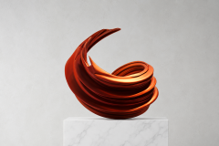 Katz Studio Spiral Bowl Abstract Sculptural Bowl by Katz Studio - 4748219