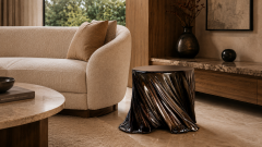 Katz Studio Twirl Sculptural Table Available in Foyer and Side Table Sizes by Katz Studio - 4747425