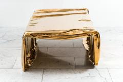 Katz Studio Vela Coffee Table by Katz Studio Cast and Polished Bronze - 4741213