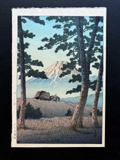 Kawase Hasui Japanese Woodblock Print Evening at Tago Bay by Kawase Hasui - 4304785