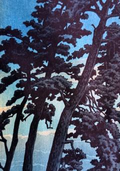 Kawase Hasui Rare First Edition Japanese Woodblock Print Moon at Magome Kawase Hasui - 4235838