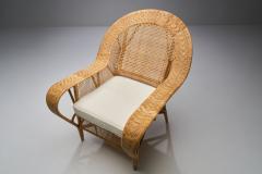 Kay Fisker Kay Fisker Canton Rattan Lounge Chair for Robert Wengler Denmark 1950s - 1844569