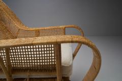 Kay Fisker Kay Fisker Canton Rattan Lounge Chair for Robert Wengler Denmark 1950s - 1844574