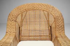 Kay Fisker Kay Fisker Canton Woven Wicker Lounge Chair for Robert Wengler Denmark 1950s - 2475090