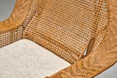 Kay Fisker Rattan Canton Chair by Kay Fisker for Robert Wengler Denmark ca 1960s - 4685092