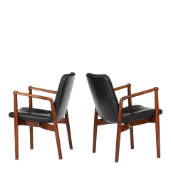 Kay Korbing 1958 Kay Korbing FK series armchair in black leather Denmark - 4401253