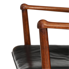 Kay Korbing 1958 Kay Korbing FK series armchair in black leather Denmark - 4401255