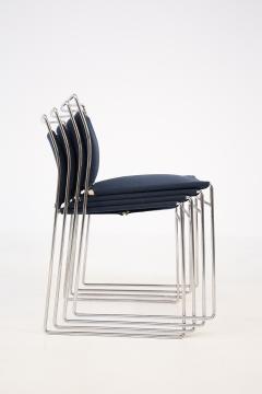 Kazuhide Takahama Set of Eight Steel and Cotton Chairs by Kazuhide Takahama - 2076773