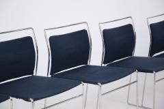 Kazuhide Takahama Set of Eight Steel and Cotton Chairs by Kazuhide Takahama - 2076774